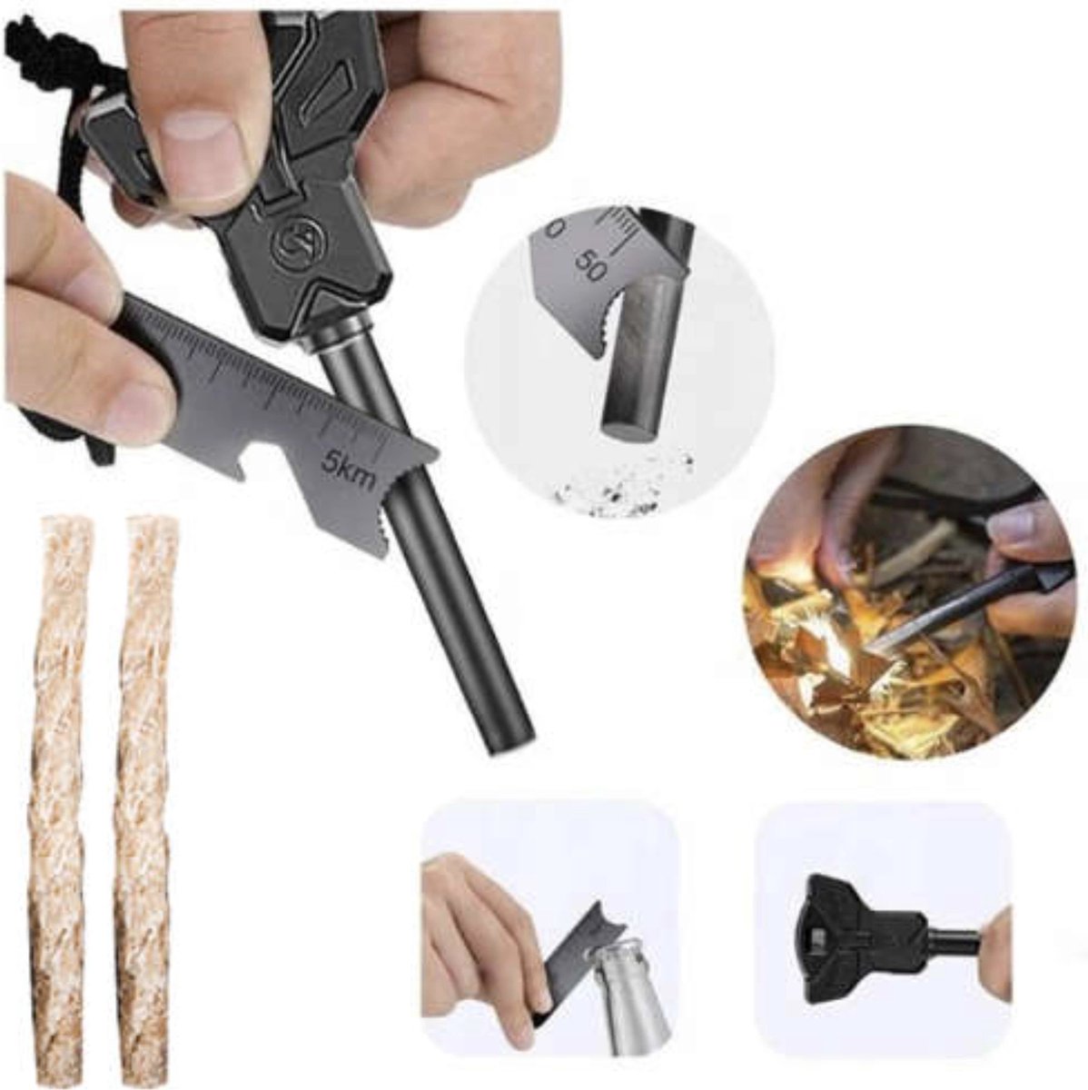 Trizand - Waterdichte Survival Koffer – 32-in-1 Nood- en Overlevingskit