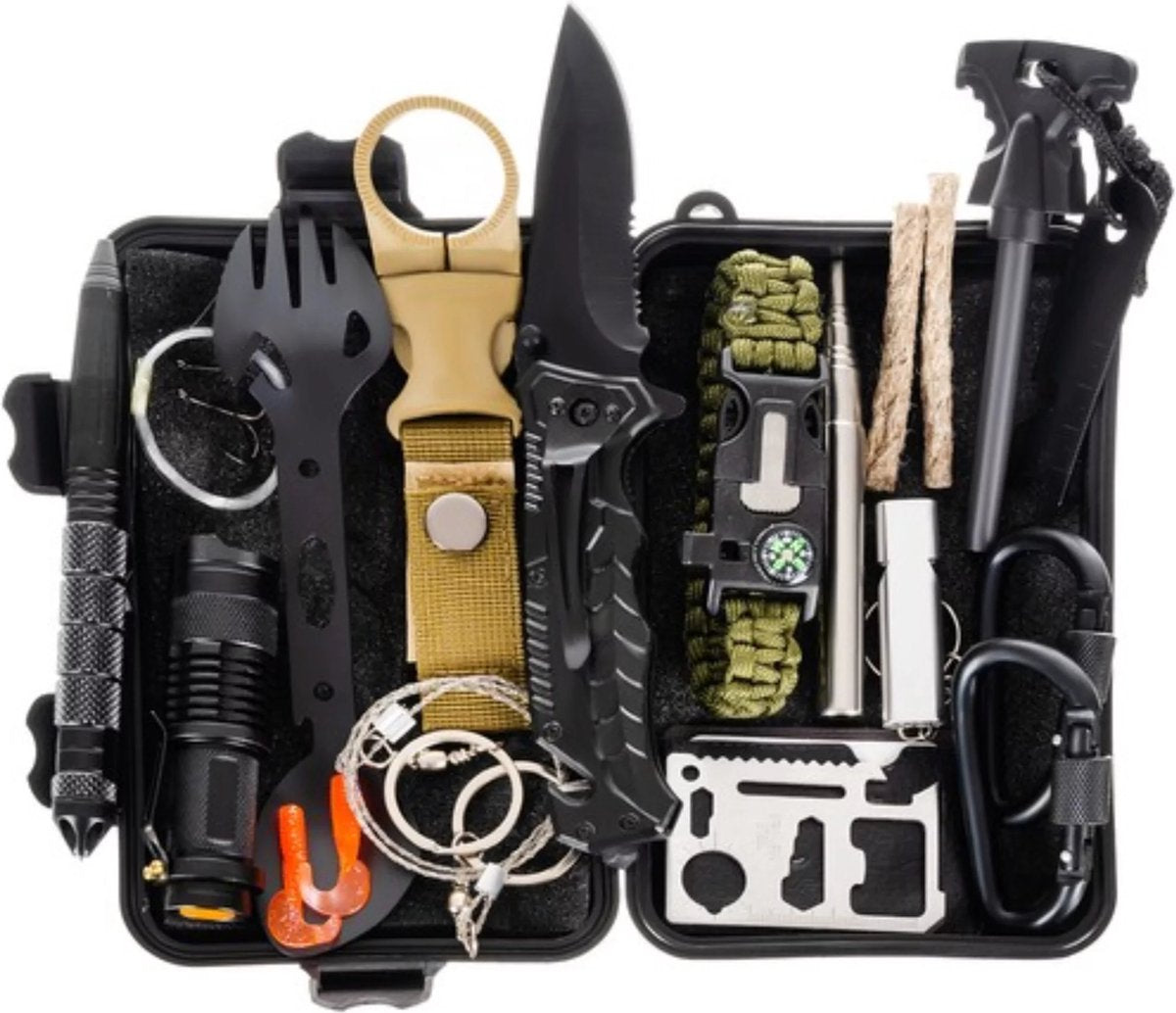 Trizand - Waterdichte Survival Koffer – 32-in-1 Nood- en Overlevingskit