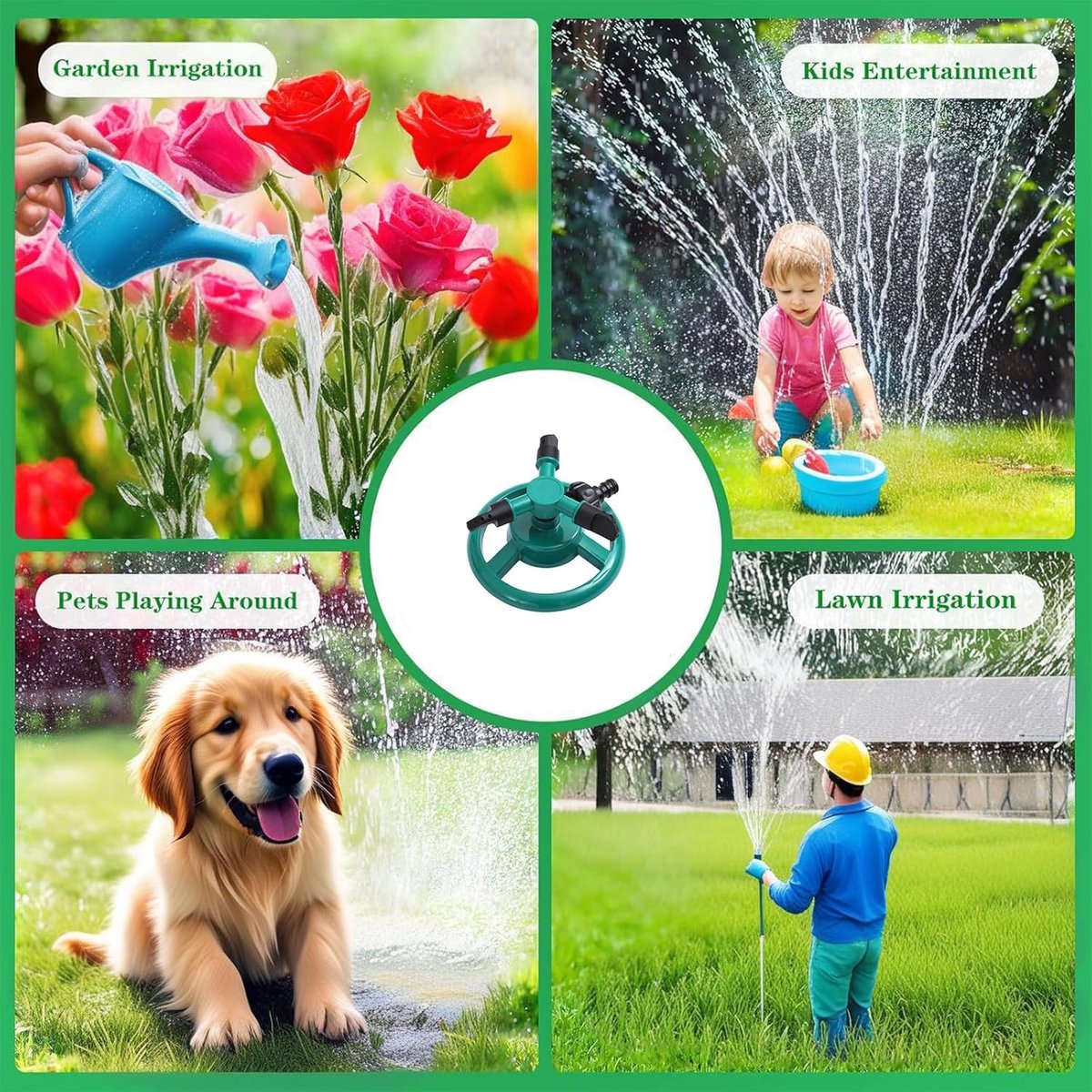 Zwenksproeier - Cirkelsproeier voor Tuin - Roterende Gazonsproeier