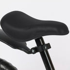 Kruzzel Loopfiets 12 inch Zwart – Verstelbaar Zadel + Draagriem