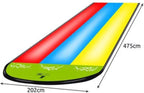 Waterglijbaan - Buikschuifbaan - Waterslide - Waterglijmat - Buikschuifmat - 3 Banen Met Sproeiers