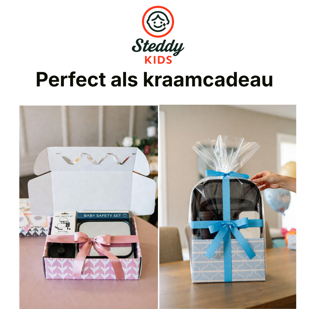 Complete Baby Accessoires Set – Kinderwagen Fleshouder, Schaduwdoek & Autospiegel