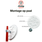 Verkeersspiegel 60 cm Convex met Reflectoren – Indoor & Outdoor (nr.22)