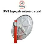 Keylight KSS-030 Verkeersspiegel met Luifel -RVS - (nr.34)