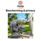 Malatec Waterdichte Zonne- en Schaduwkap voor Kinderwagen – UV/Regen