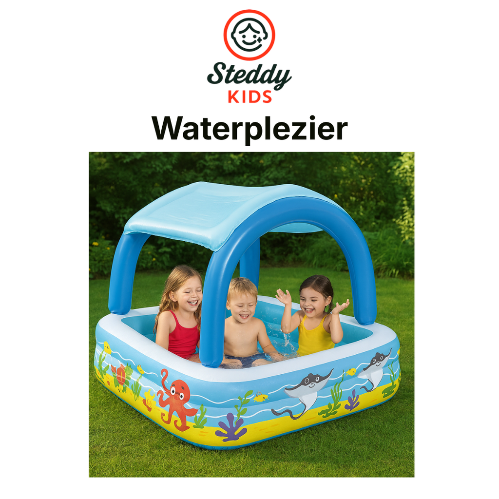 Opblaasbaar Kinderzwembad inclusief 2 mini Foam waterkanonnen